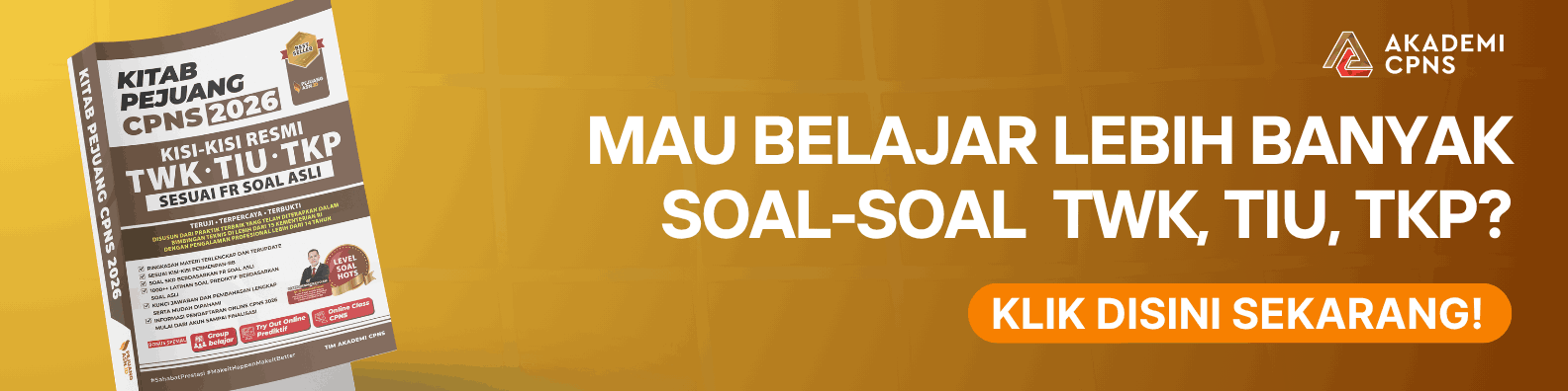 Soal TWK, TIU, TKP CPNS Gratis